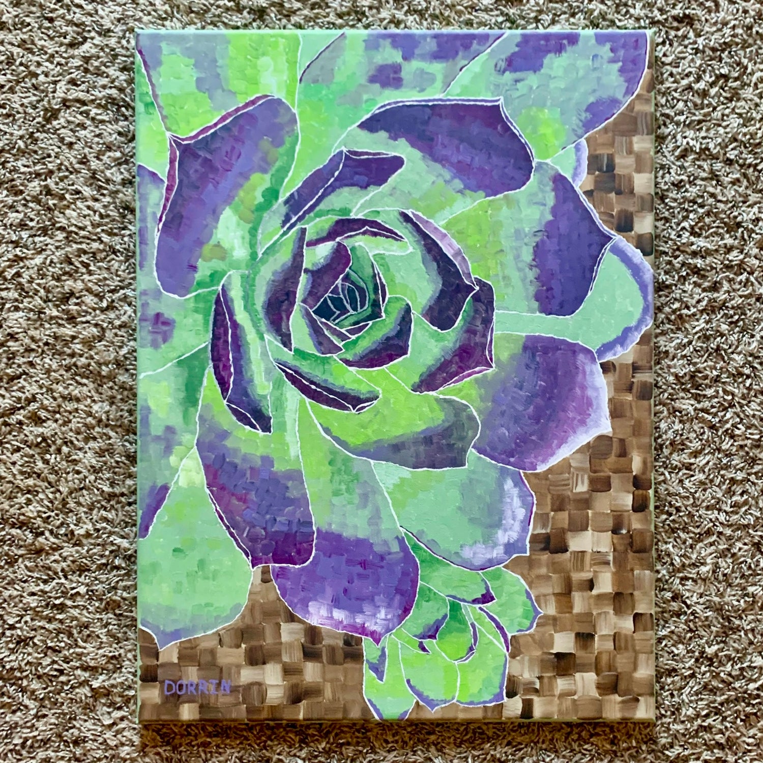 SOLD | Succulent | 18x24 | ORIGINAL Dorrin Gingerich Art