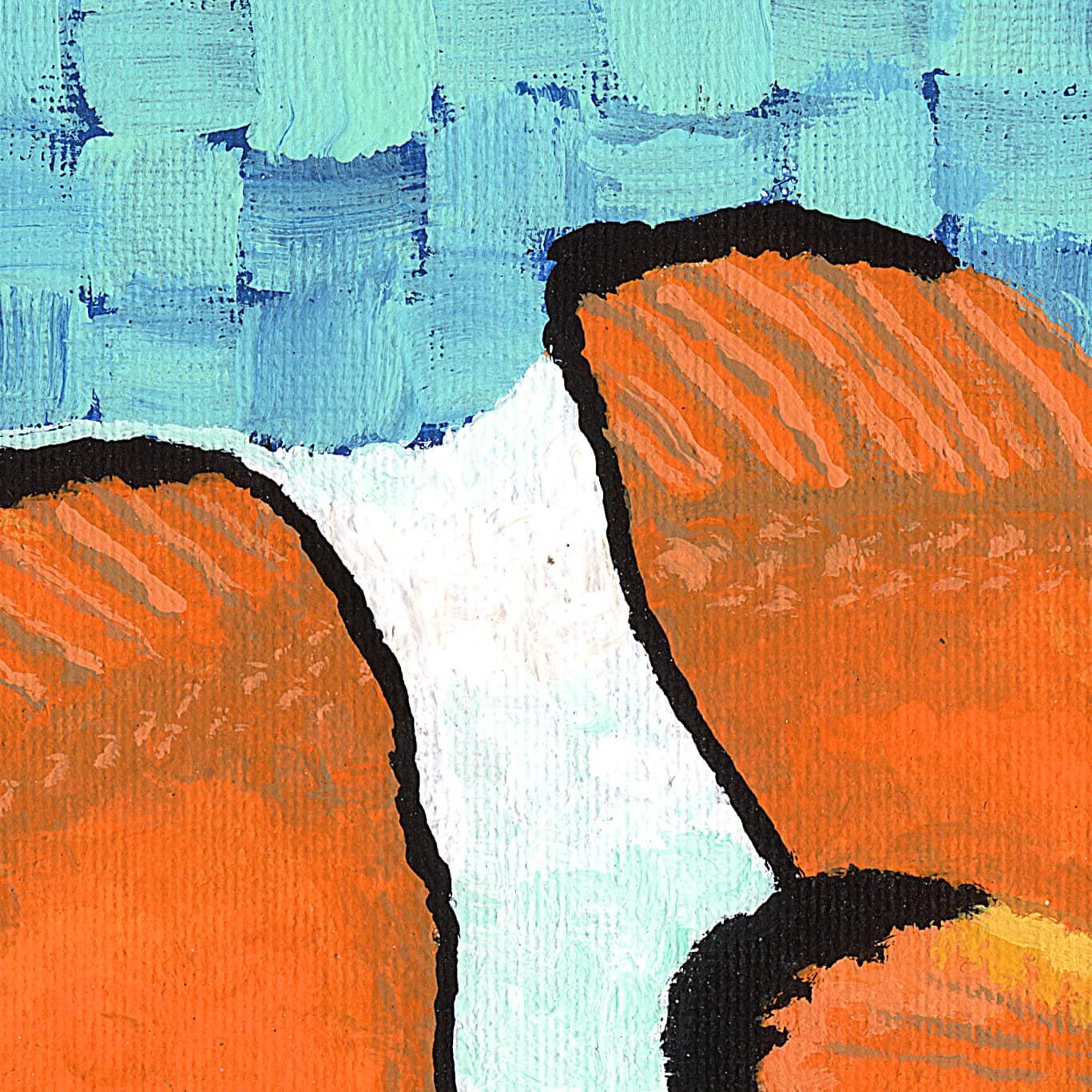 Clownfish 1 | 8x10 | Acrylic Paint on Canvas Dorrin Gingerich Art