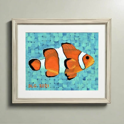 Clownfish 1 Matte Print Dorrin Gingerich Art