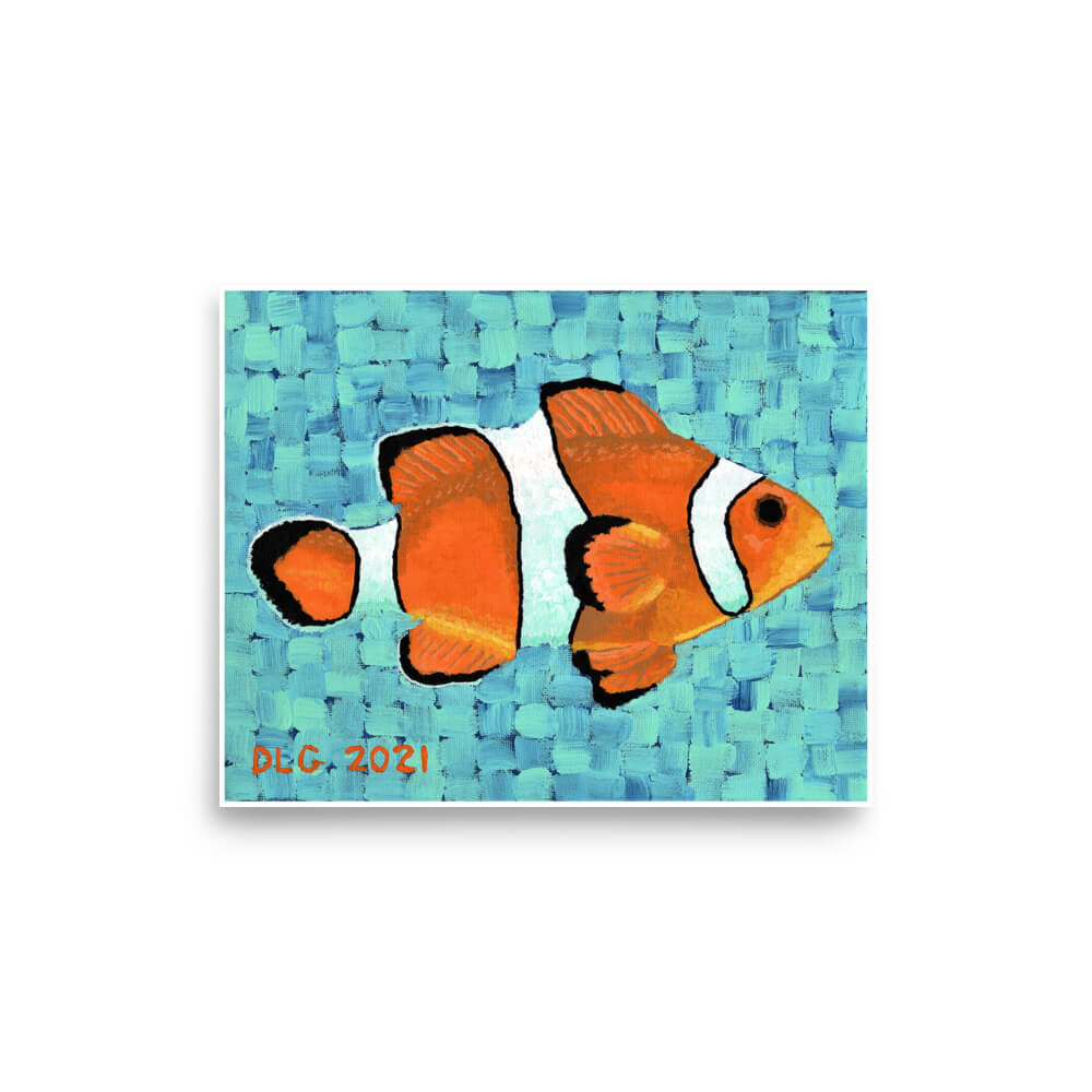 Clownfish Print Dorrin Gingerich Art