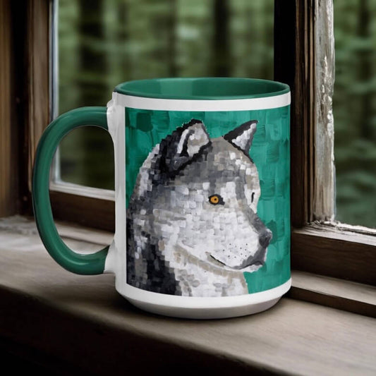 Wolf Mug - Dorrin Gingerich Art